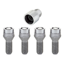 Cargar imagen en el visor de la galería, McGard Wheel Lock Bolt Set - 4pk. (Cone Seat) M14X1.25 / 17mm Hex / 27.3mm Shank Length - Chrome