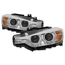 Cargar imagen en el visor de la galería, Spyder 12-14 BMW F30 3 Series 4DR Projector Headlights - LED DRL - Chrome (PRO-YD-BMWF3012-DRL-C)