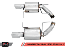 Cargar imagen en el visor de la galería, AWE Tuning S197 Mustang GT Axle-back Exhaust - Touring Edition (Chrome Silver Tips)