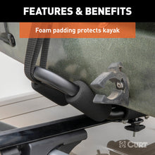 Load image into Gallery viewer, Curt Aluminum Roof Rack Kayak Holders