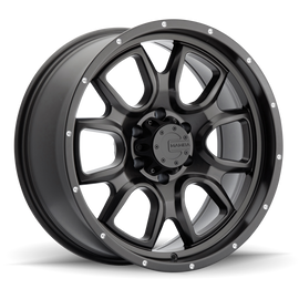 Mamba M19 17x9 5x139.7 ET0 Matte Black w/ Drill Holes