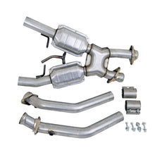 Cargar imagen en el visor de la galería, BBK 86-93 Mustang 5.0 High Flow X Pipe With Catalytic Converters - 2-1/2