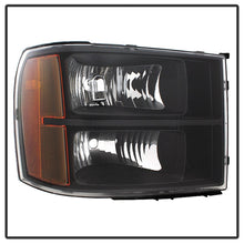 Cargar imagen en el visor de la galería, Xtune GMC Sierra 07-13 Crystal Headlights Black HD-JH-GSIE07-AM-BK