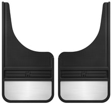 Cargar imagen en el visor de la galería, Husky Liners Universal 12in Wide Black Rubber Front Mud Flaps w/ Weight