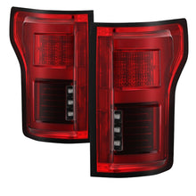 Cargar imagen en el visor de la galería, Spyder 15-18 Ford F-150 LED Tail Lights (w/Blind Spot) - Red Clear (ALT-YD-FF15015BS-LBLED-RC)