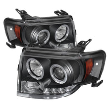 Cargar imagen en el visor de la galería, Spyder Ford Escape 08-12 Projector Headlights Halogen Model Only - DRL Black PRO-YD-FES08-DRL-BK