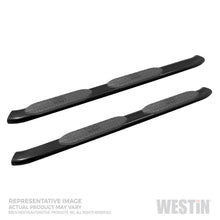 Cargar imagen en el visor de la galería, Westin 19-20 Chevrolet Silverado/GMC Sierra 1500 Double Cab PRO TRAXX 5 Oval Nerf Step Bars - Black