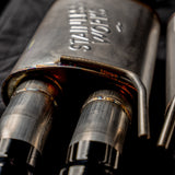 Stainless Works 18-21 Mustang GT Axle Back Redline Exhaust - Black Tips