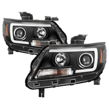 Cargar imagen en el visor de la galería, Spyder 15-17 Chevy Colorado Projector Headlights - Light Bar LED - Black (PRO-YD-CCO15-LBDRL-BK)