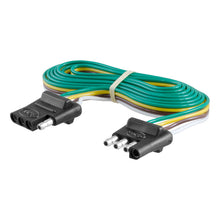 Cargar imagen en el visor de la galería, Curt 4-Way Flat Connector Plug &amp; Socket w/72in Wires