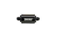 Cargar imagen en el visor de la galería, Turbosmart FPR Billet Inline Fuel Filter 1.75in OD 3.825in Length AN-6 Male Inlet - Black
