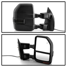 Cargar imagen en el visor de la galería, xTune 99-07 Ford SuperDuty Heated LED Telescoping Pwr Mirrors-Smk (Pair) (MIR-FDSD99S-G4-PW-RSM-SET)