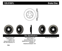 Cargar imagen en el visor de la galería, StopTech 05-10 Ford Mustang V6/4.0L / GT V8/4.6L Cross Drilled Left Rear Rotor