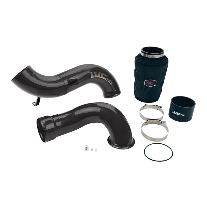 Wehrli 07.5-10 Chevrolet 6.6L LMM 4in Intake Kit Stage 2 - Gloss Black