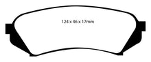 Cargar imagen en el visor de la galería, EBC 98-07 Lexus LX470 4.7 Yellowstuff Rear Brake Pads