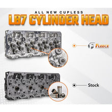 Cargar imagen en el visor de la galería, Fleece Performance 01-04 GM Duramax LB7 Freedom Cylinder Head w/Cupless Injector Bore (Driver Side)