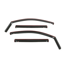 Westin 2016-2018 Nissan Titan XD/Titan In-Channel Wind Deflector 4pc - Smoke