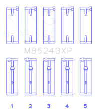 Cargar imagen en el visor de la galería, King Engine Bearings Nissan SR20DE/DET (2.0L) Performance Main Bearing Set - Size STD