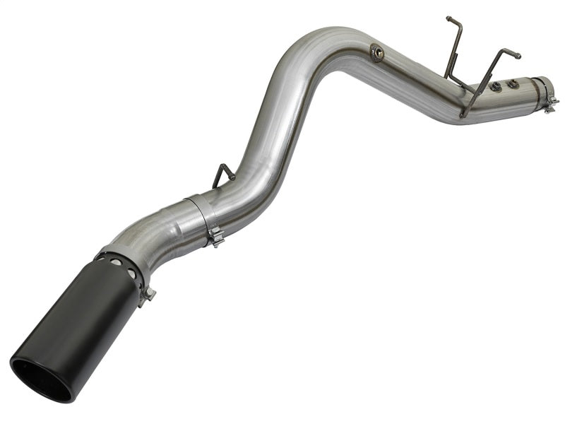 aFe LARGE BORE HD 5in 409-SS DPF-Back Exhaust w/Black Tip 2017 GM Duramax V8-6.6L (td) L5P