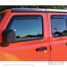 Cargar imagen en el visor de la galería, Westin 2018-2019 Jeep Wrangler JL Unlimited Wade In-Channel Wind Deflector 4pc - Smoke