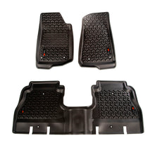 Cargar imagen en el visor de la galería, Rugged Ridge Floor Liner Front/Rear Black 2018-2020 Jeep Wrangler JL 4 Dr