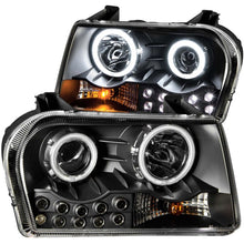 Cargar imagen en el visor de la galería, ANZO 2005-2010 Chrysler 300 Projector Headlights w/ Halo Black (Does Not Fit S Models)