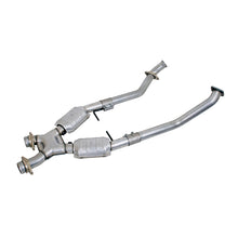 Cargar imagen en el visor de la galería, BBK 96-98 Mustang 4.6 GT High Flow X Pipe With Catalytic Converters - 2-1/2