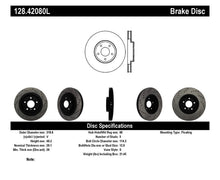 Cargar imagen en el visor de la galería, StopTech 08-09 Infiniti EX35 / 05-08 G35 / 09 G37 / 06-09 M35/M45 Drilled Left Front Rotor