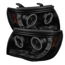 Cargar imagen en el visor de la galería, Spyder Toyota Tacoma 05-11 Projector Headlights CCFL Halo LED Blk Smke PRO-YD-TT05-CCFL-BSM