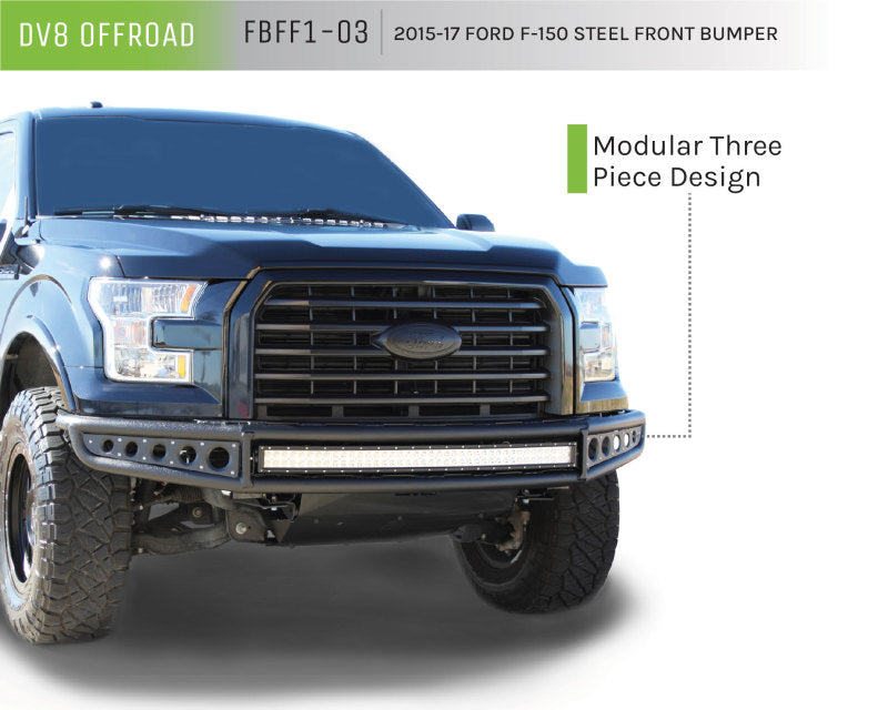 DV8 Offroad 15-18 Ford F-150 Baja Style Front Bumper
