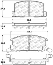 Cargar imagen en el visor de la galería, StopTech Performance 1/90-95/00-05 Toyota MR2/Spyder Rear Brake Pads