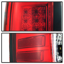 Cargar imagen en el visor de la galería, Spyder 07-13 GMC Sierra 1500 V2 Light Bar LED Tail Lights - Red Clear (ALT-YD-GS07V2-LBLED-RC)