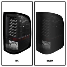 Cargar imagen en el visor de la galería, Xtune Chevy Silverado 07-13 LED Tail Lights Black Smoke ALT-JH-CS07-LED-BKSM