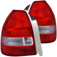 Cargar imagen en el visor de la galería, ANZO 1996-2000 Honda Civic Taillights Red/Clear