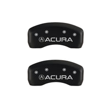 Cargar imagen en el visor de la galería, MGP 4 Caliper Covers Engraved Front &amp; Rear Acura Red finish silver ch