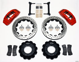 Wilwood TC6R Front Kit 16.00in Drilled Red 1999-2010 GM H2 Truck/SUV 2500