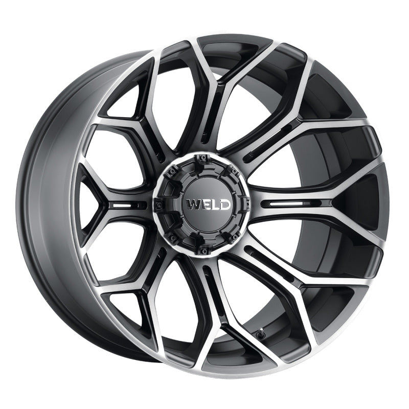 Weld Off-Road W112 22X12 Gradient 6X135 6X139.7 ET-44 BS4.75 Satin Black w/ Machine Lip DDT 106.1