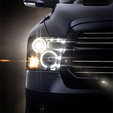 Cargar imagen en el visor de la galería, Spyder Dodge Ram 1500 09-14 Projector Headlights Halogen- CCFL Halo LED - Blk PRO-YD-DR09-CCFL-BK