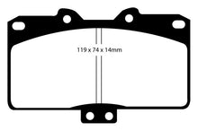 Cargar imagen en el visor de la galería, EBC 91-93 Dodge Stealth 3.0 4WD Yellowstuff Front Brake Pads