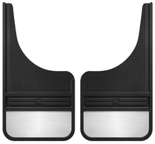 Cargar imagen en el visor de la galería, Husky Liners Universal 12in Wide Black Rubber Front Mud Flaps w/ Weight