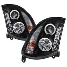 Cargar imagen en el visor de la galería, Spyder Infiniti G35 03-07 2DR Projector Halogen - LED Halo DRL Blk High H4 PRO-YD-IG35032D-DRL-BK