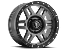 Cargar imagen en el visor de la galería, ICON Six Speed 17x8.5 5x150 25mm Offset 5.75in BS 116.5mm Bore Gun Metal Wheel