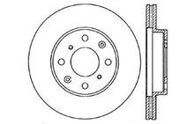 Cargar imagen en el visor de la galería, StopTech 96-00 Honda Civic DX/HX Coupe/90-00 Civic DX/LX Sedan Slotted &amp; Drilled Left Front Rotor