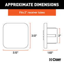 Load image into Gallery viewer, Curt 2in Rubber Hitch Tube Cover