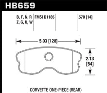 Cargar imagen en el visor de la galería, Hawk 10-12 Chevrolet Corvette Grand Sport / 06-12 Corvette Z06 Rear DTC-60 Race Brake Pads