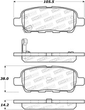 Cargar imagen en el visor de la galería, StopTech 12-17 Nissan Maxima Street Performance Rear Brake Pads