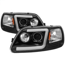 Cargar imagen en el visor de la galería, Spyder 97-03 Ford F-150 (After 6/1997) Light Bar Projector Headlights - Blk (PRO-YD-FF15097V2-LB-BK)