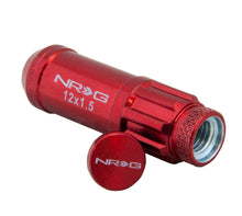 Cargar imagen en el visor de la galería, NRG 700 Series M12 X 1.5 Steel Lug Nut w/Dust Cap Cover Set 21 Pc w/Locks &amp; Lock Socket - Red