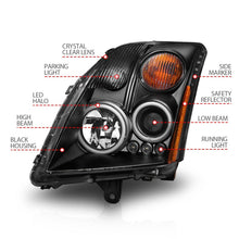 Cargar imagen en el visor de la galería, ANZO 2007-2012 Nissan Sentra Projector Headlights Black