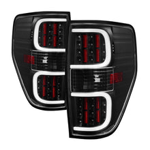 Cargar imagen en el visor de la galería, xTune Ford F150 09-14 LED Tail Lights - Black ALT-ON-FF15009-LBLED-BK